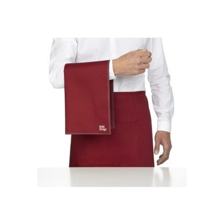 10 Tovaglioli speciali per sala in cotone bordeaux Roll drap