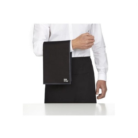 10 Tovaglioli speciali per sala in cotone nero Roll drap