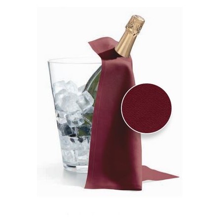 12 Tovaglioli per secchiello ghiaccio 100% cotone Bordeaux Roll drap