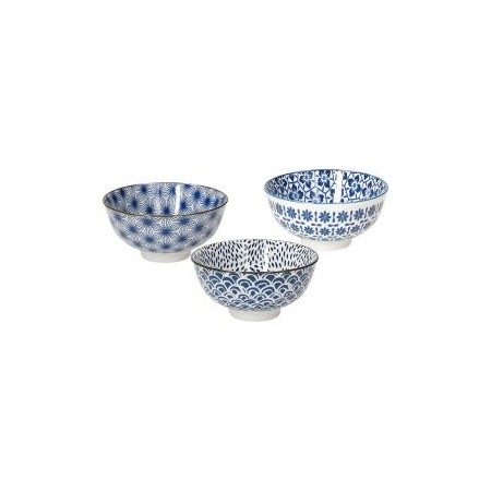 3 Coppette da 12 cm SapaPorcellana Blu Tognana