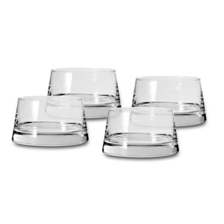 4 Coppe in vetro cl.35 Vertigo