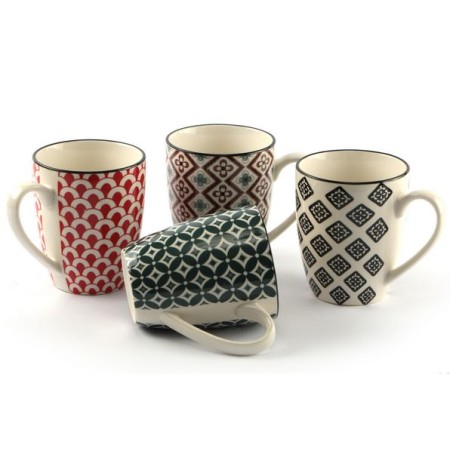 4 Tazze Mug cl.28 Mosaik col. ass.