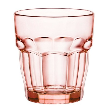 5 bicchieri rock bar rossi temperati temperati cl 27- Bormioli