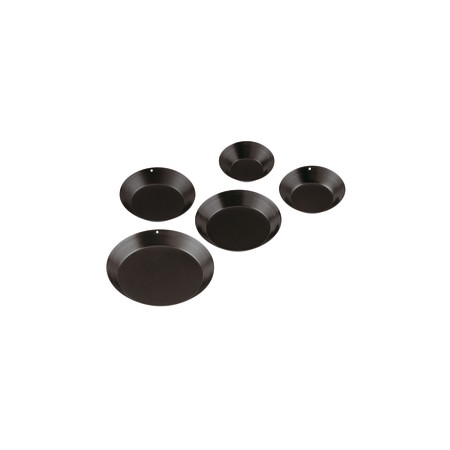 6 Tartellette tonde cm 10 antiaderenti