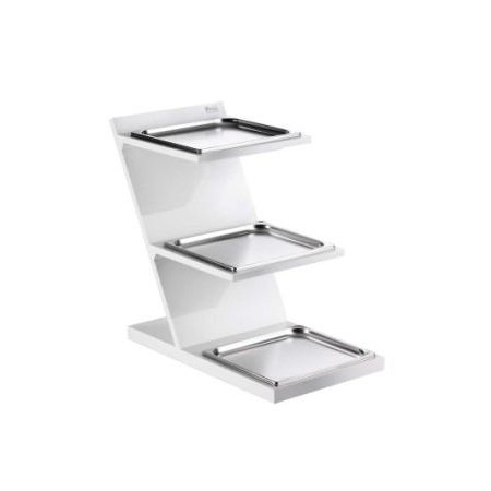 Alzata 3 piani neutra 2/3 gn bianca buffet Pintinox