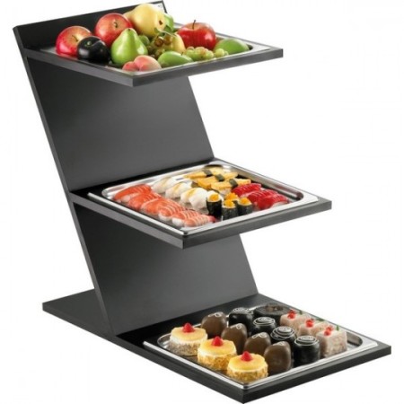 Alzata 3 piani neutra 2/3 gn buffet Pintinox