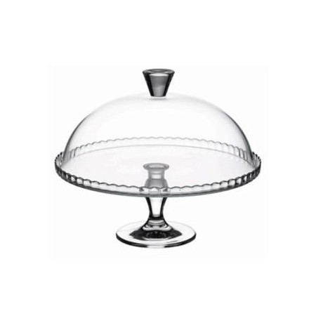 Alzata Patisserie in vetro con campana cm.32