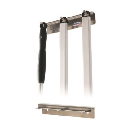 Appendipala a muro 3 posti in alluminio per tappo ad occhiello