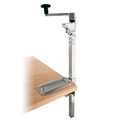 Apriscatole da banco con 2 lame e 2 ruote dentate in ghisa h cm 44