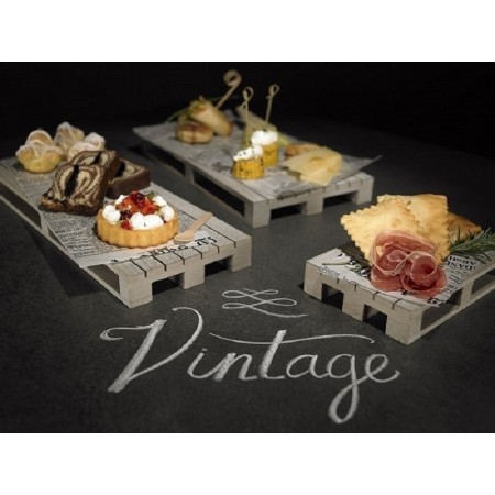 Bancalino in legno bianco decapato cm.40x15x3,5