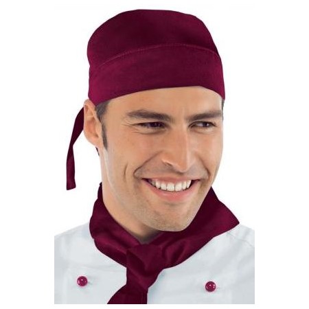 Bandana bordeaux Taglia unica Isacco