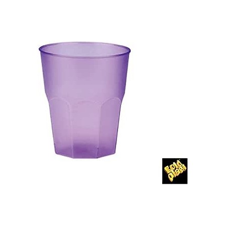 Bicchieri Ottagonali Happy Cocktail PP 270cc lilla - 20 pz