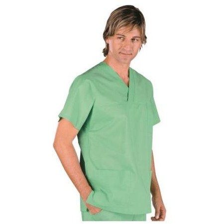 Casacca collo a V unisex tg. M verdino