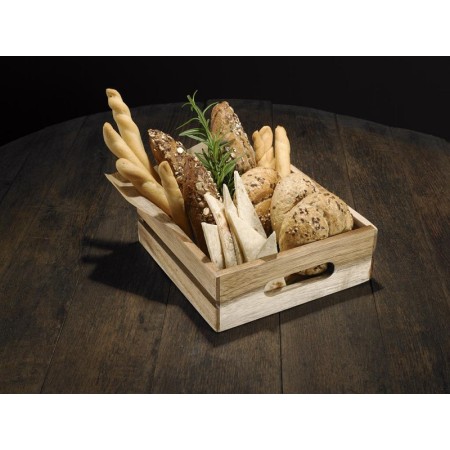 Cassetta in acacia cm 32.5x26.5x7h