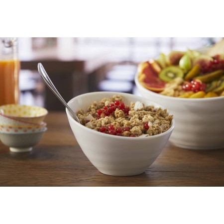 Ciotola bianca inclinata in melamina 20,3x7,5x13