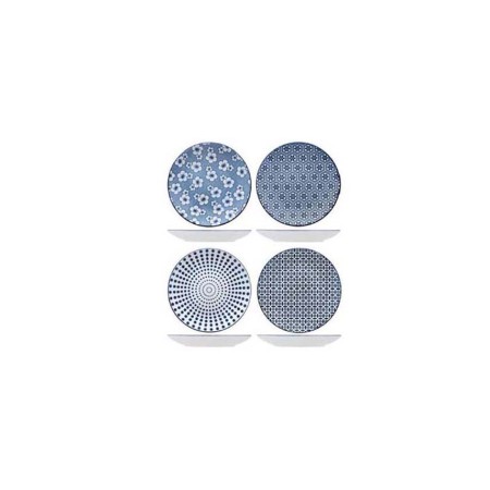 Conf.4 piatti piani cm.26,7 Hanami