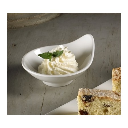 Coppetta melamina bianca Le perle 10x9x4,8 cm