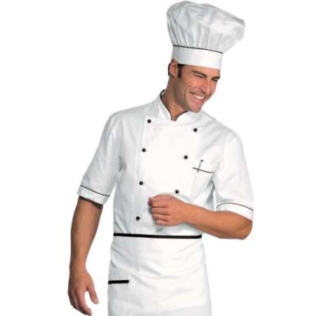 Giacca cuoco Alicante bianca e nera tg.S Isacco
