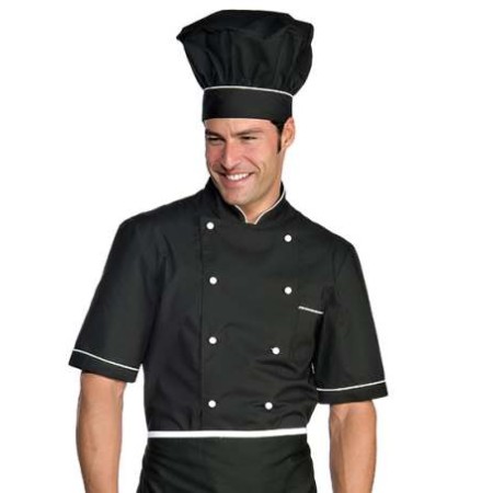 Giacca cuoco Alicante nera tg.XXL Isacco