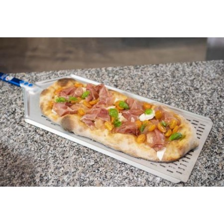 Pala pizza a metro forata 30x60 con manico cm.30 Gimetal