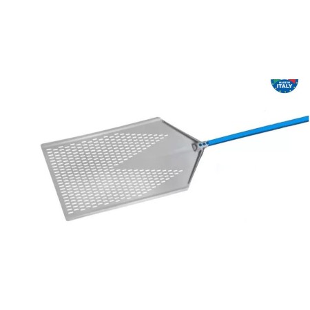 Pala pizza a metro in alluminio anodizzato perforata 30x80 cm Manico 60 cm