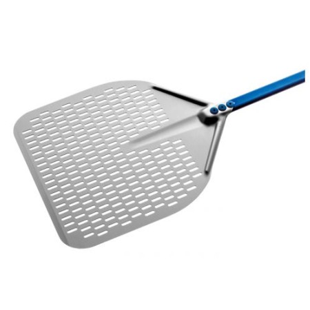 Pala pizza in alluminio anodiz. forata rettangolare 41x41 Gimetal