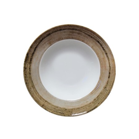 Pasta Bowl Liscio 26,5 cm. Tree Tabacco Napoli