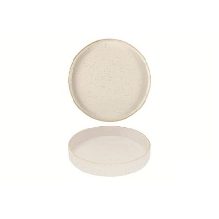Piatto fondo bordo alto cm.20 crema - Kaden Forio