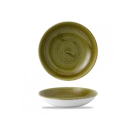 Piatto fondo cm.24,8 verde Plume Churchill