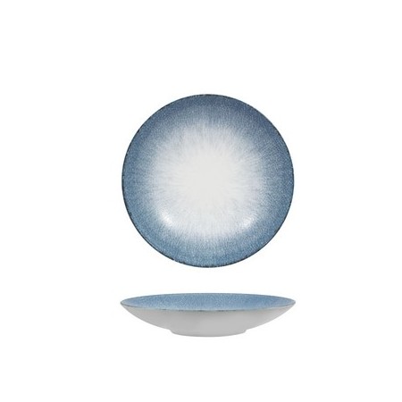 Piatto fondo coupe cm.21,5 Irys blue