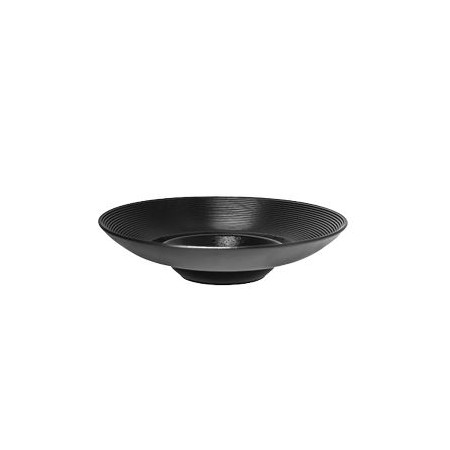 Piatto fondo gourmet cm.26 nero Edge - Rak Porcelain