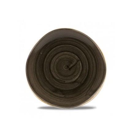 Piatto fondo nero cm.25 Org. Stone Churchill