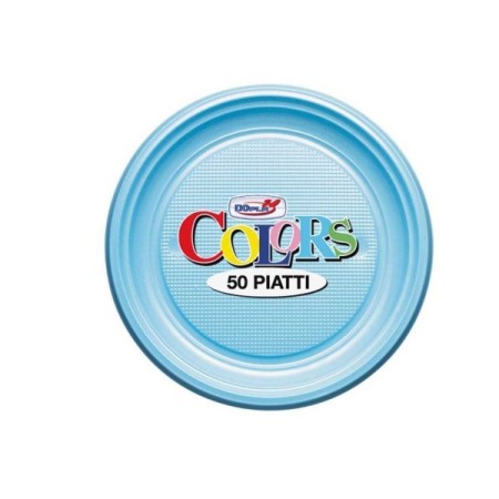 Piatto frutta azzurro 25pz- Dopla