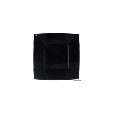 Piatto grande nice pp nero cm.29x29 pz 12