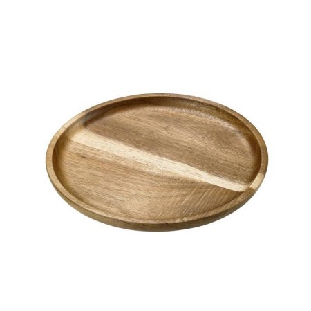 Piatto in acacia cm. 25x2H