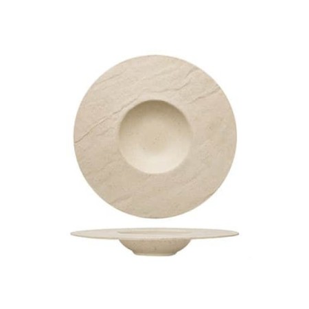 Piatto pastabowl effetto pietra sabbia cm 34