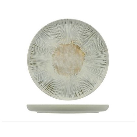 Piatto piano cm.28 bordo alto Ninphea