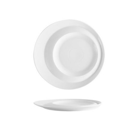 Piatto piano gourmet tondo cm 30,2 bianco