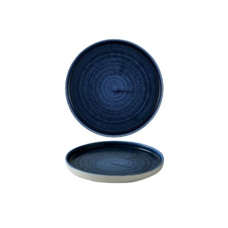 Piatto piano impilabile cm.21 blu Plume Churchill