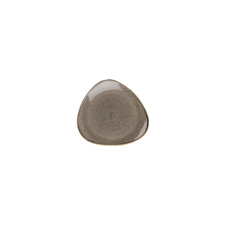 Piatto piano triangolare cm. 31,1 Grigio Churchill Stonecast