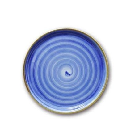 Piatto pizza Napoli Spir. blu cm.33- Saturnia