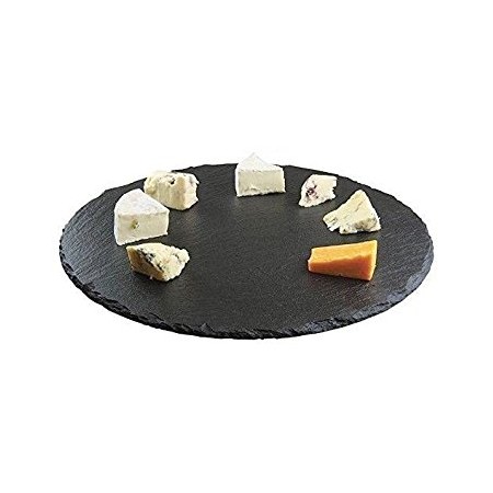 Piatto tondo cm.33 in ardesia naturale