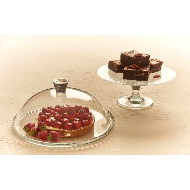 Piatto torta con campana cm.32