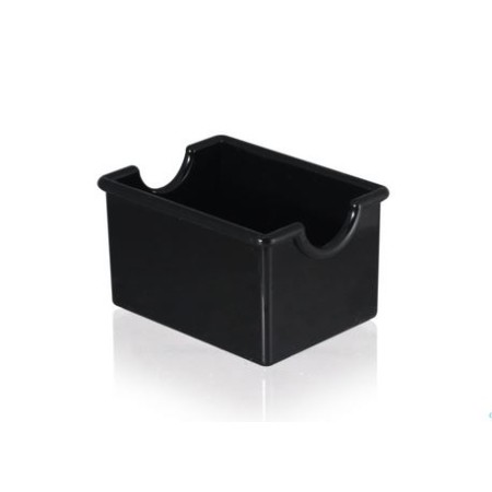 Portabustine rettangolare nero 8x6cm