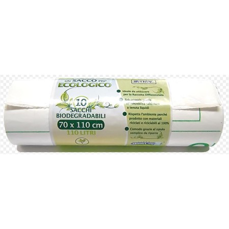 Rotolo 10 sacchi in MDPE ADD. 70x110 cm Bio