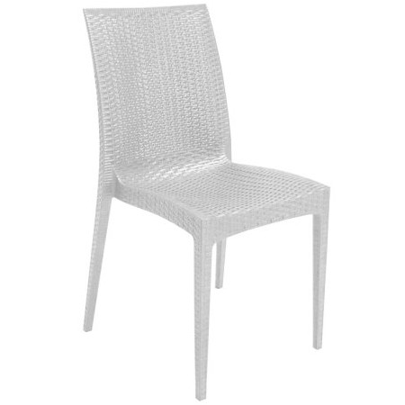 Sedia Rattan Bistrot Bianca