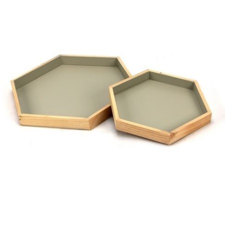 Set 2 vassoi 29x25 - 40x35 in legno