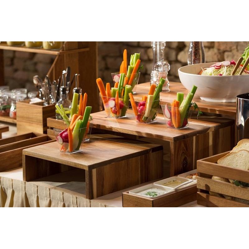 Set espositori acacia maxi - 3 pz