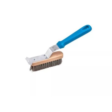 Spazzola setole in acciaio per griglia e raschietto Gimetal