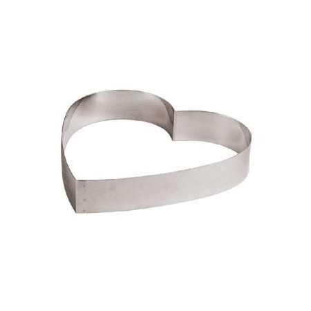 Stampo cuore cm.22 acciaio inox per pasticceria
